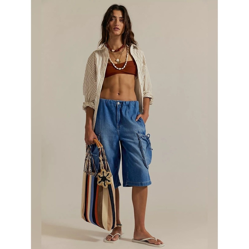 NWT Free People We The Free Marty Pull On Crop Jeans
